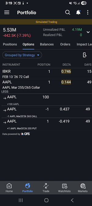 Expanded Protective Collar in Portfolio for Android